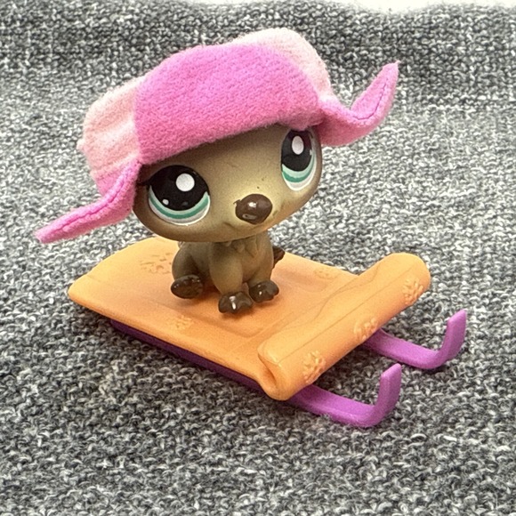 Littlest Pet Shop Other - Littlest Pet Shop LPS #1609 Sea Otter Special Edition Pet RARE With Hat and Sled